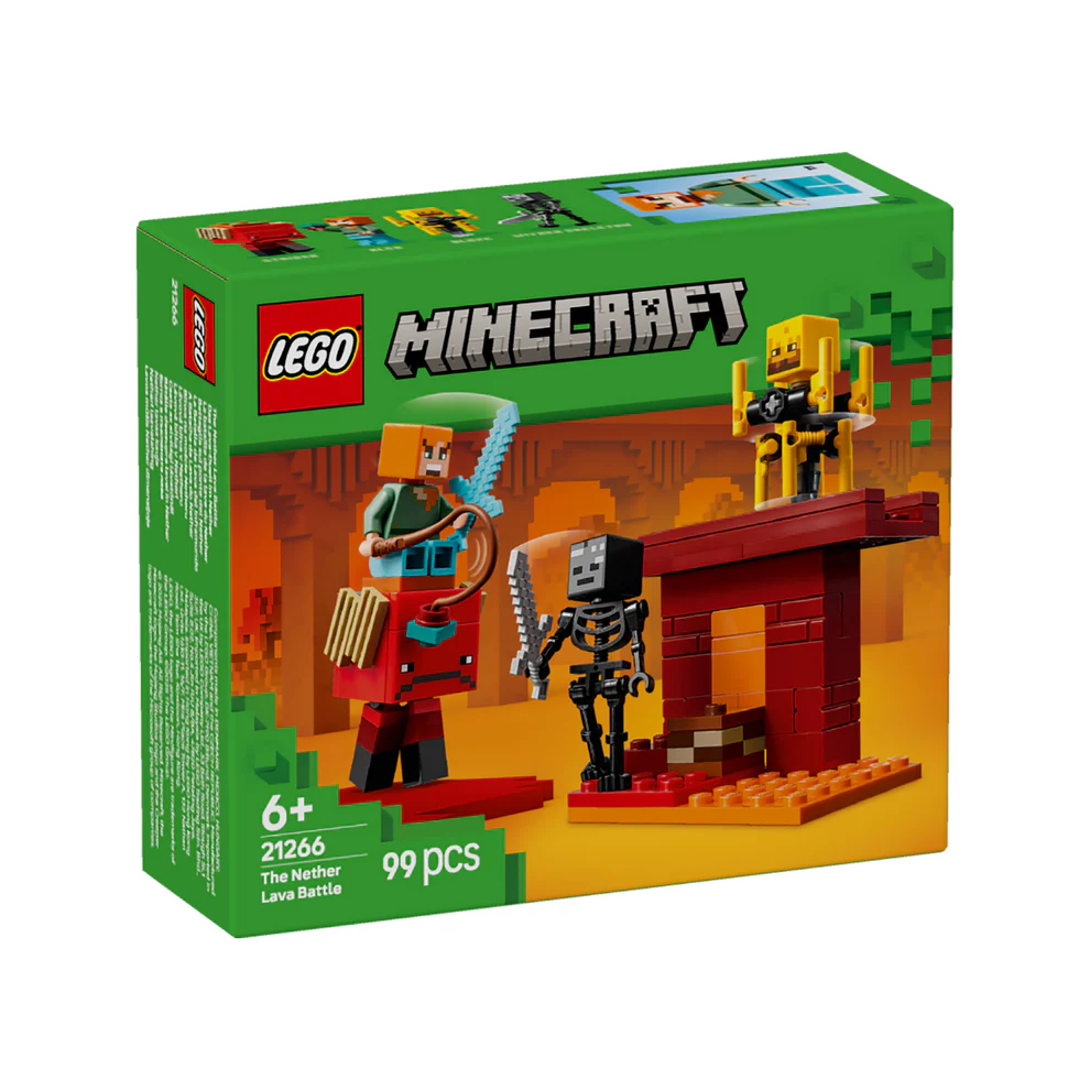 LEGO MINECRAFT 21266 Nether Lava Battle Building Toy