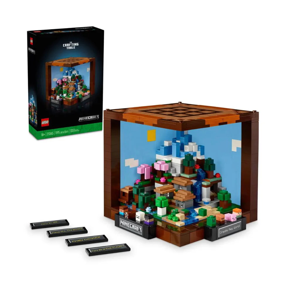 LEGO MINECRAFT 21265 Crafting Block Model Assembly Toy (1195 Pieces)