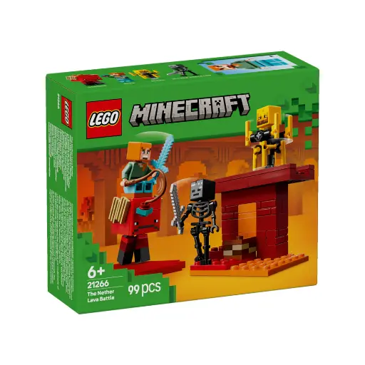 LEGO MINECRAFT 21266 Nether Lava Battle Building Toy