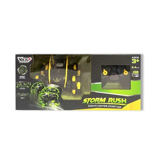 Remote Control Storm Rush Super Car Toy (Yellow) VECTO VT619